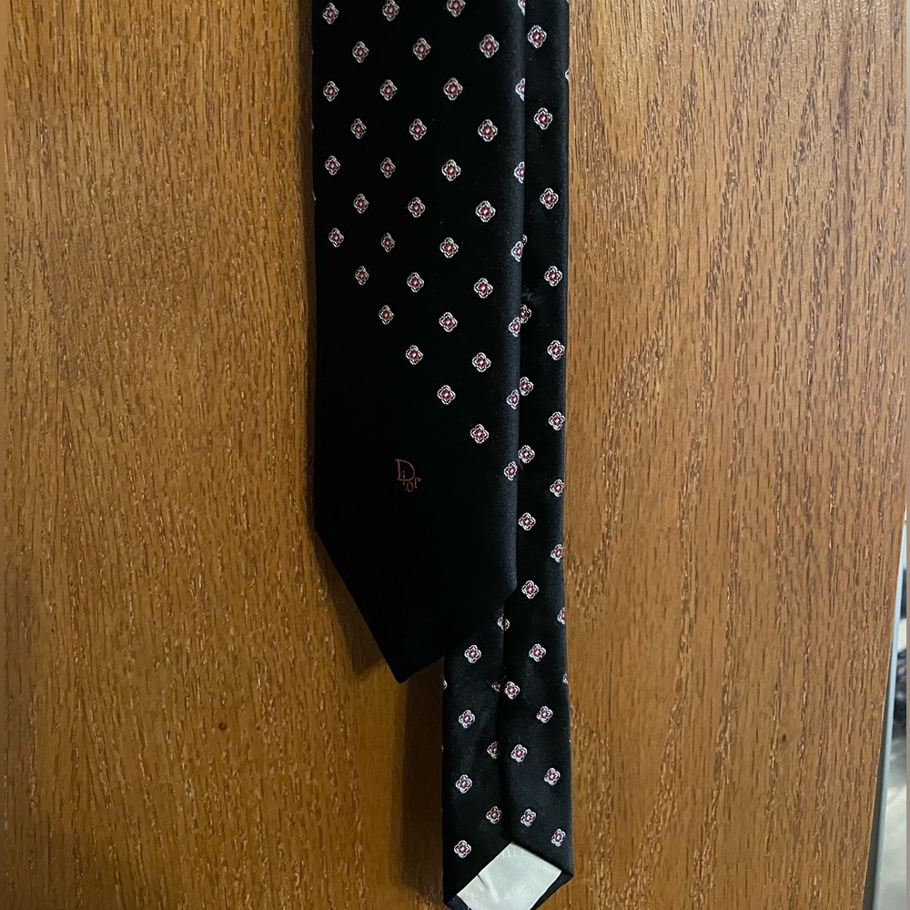 Black Christian Dior Tie